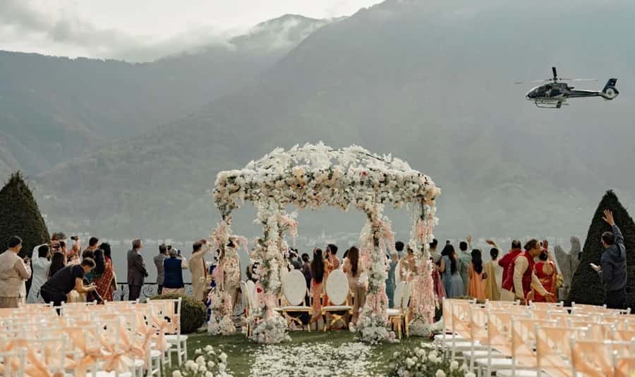 Helicopter Wedding in India