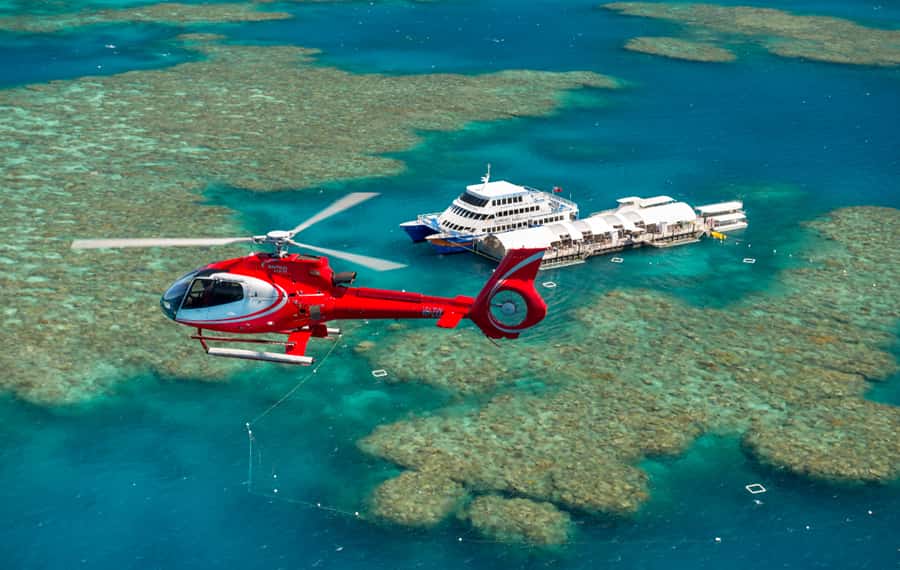 The Great Barrier Reef Helicopter Ride